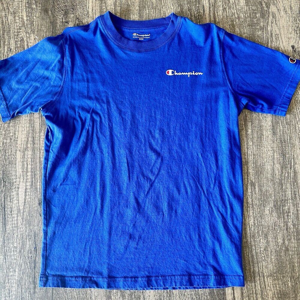 Champion T-Shirt Men's Jersey Tee Classic Fit Script Logo